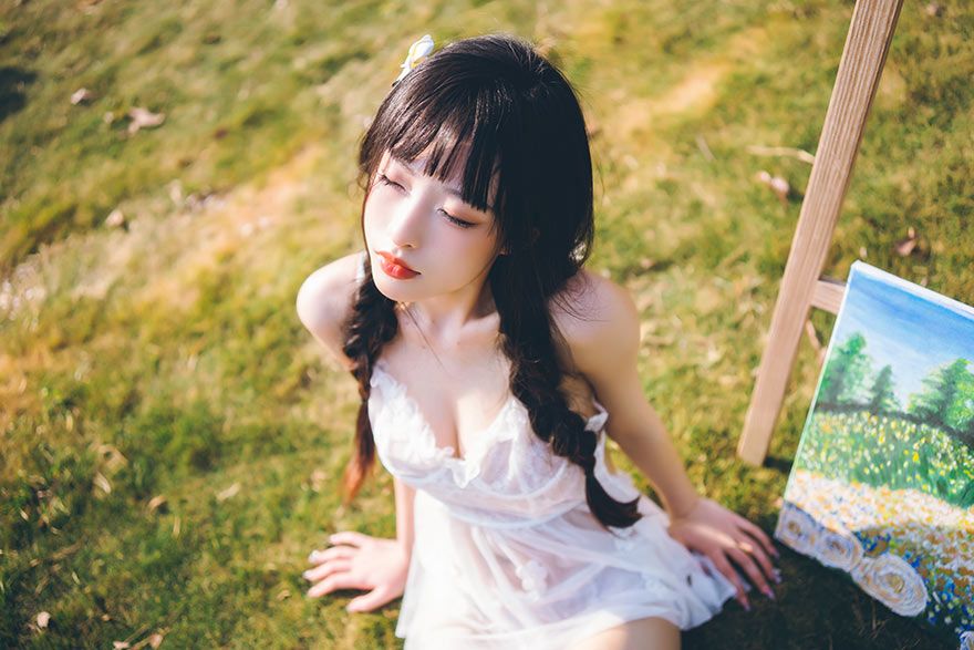 白裙清純小姐姐農(nóng)莊寫真