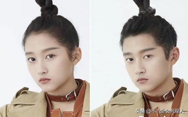 女星性轉(zhuǎn)男裝照：熱巴撞臉大眼仔，楊穎神似羅云熙，關(guān)曉彤變路人
