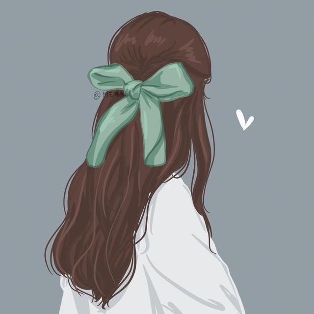 手繪文藝風(fēng)女生頭像，唯美治愈系