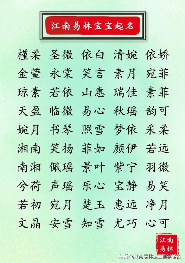 還在擔(dān)心重名率高？300個(gè)新穎好聽、獨(dú)特稀少的女孩名字大全