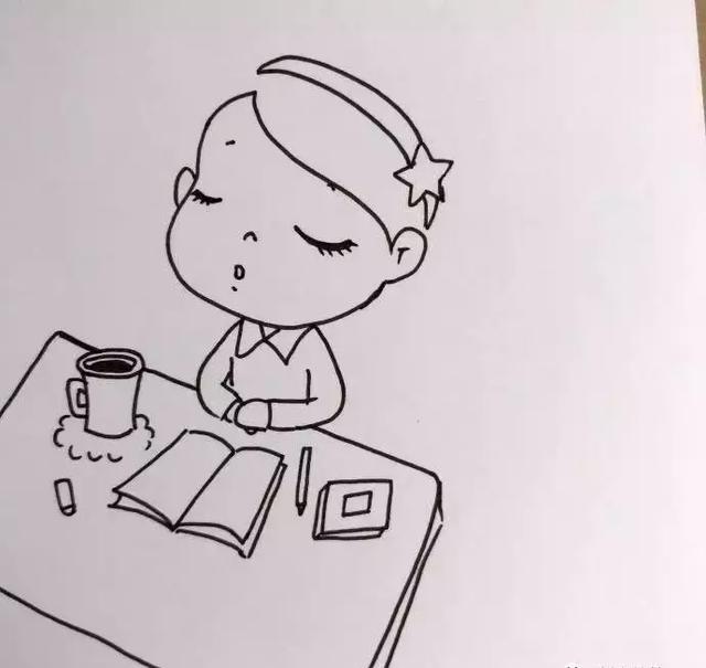 簡(jiǎn)筆畫(huà)︱可愛(ài)女孩的簡(jiǎn)單畫(huà)教程