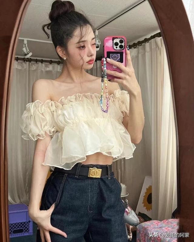 韓國貓系拽姐宋智雅的穿搭絕了，大胸女孩的穿衣模板，又辣又美