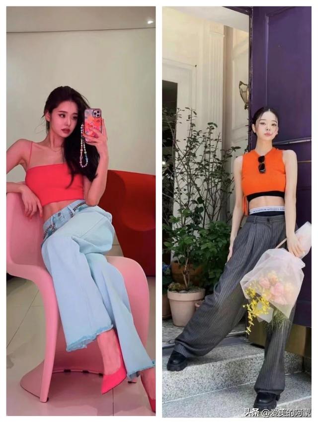 韓國貓系拽姐宋智雅的穿搭絕了，大胸女孩的穿衣模板，又辣又美