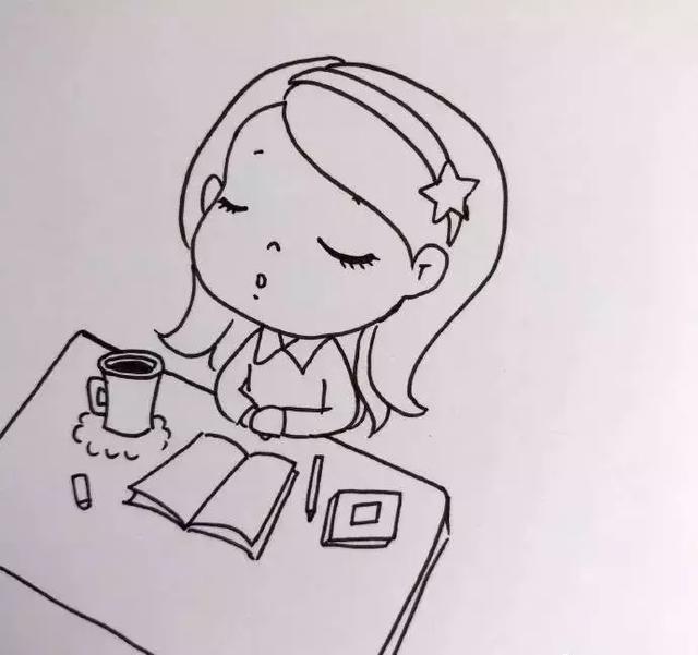 簡(jiǎn)筆畫(huà)︱可愛(ài)女孩的簡(jiǎn)單畫(huà)教程
