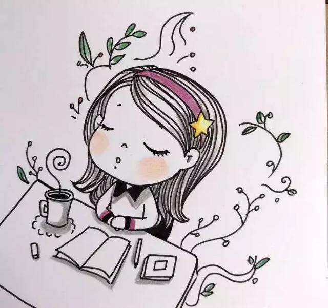 簡(jiǎn)筆畫(huà)︱可愛(ài)女孩的簡(jiǎn)單畫(huà)教程
