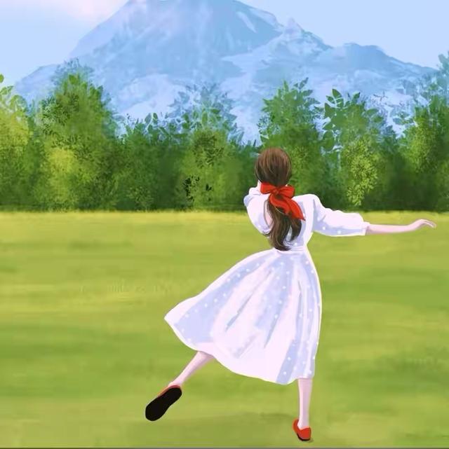 手繪文藝風(fēng)女生頭像，唯美治愈系