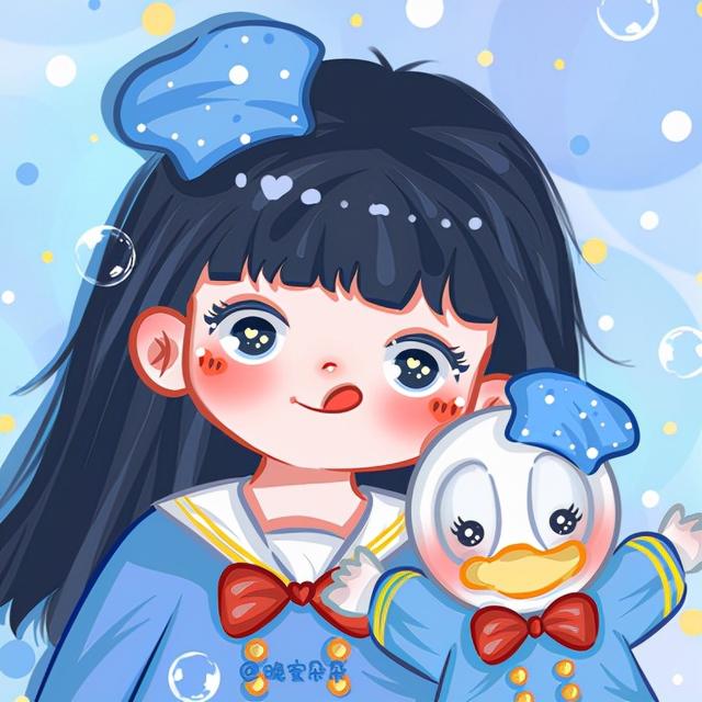 超可愛(ài)的卡通動(dòng)漫女生頭像、閨蜜頭像