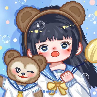 超可愛(ài)的卡通動(dòng)漫女生頭像、閨蜜頭像