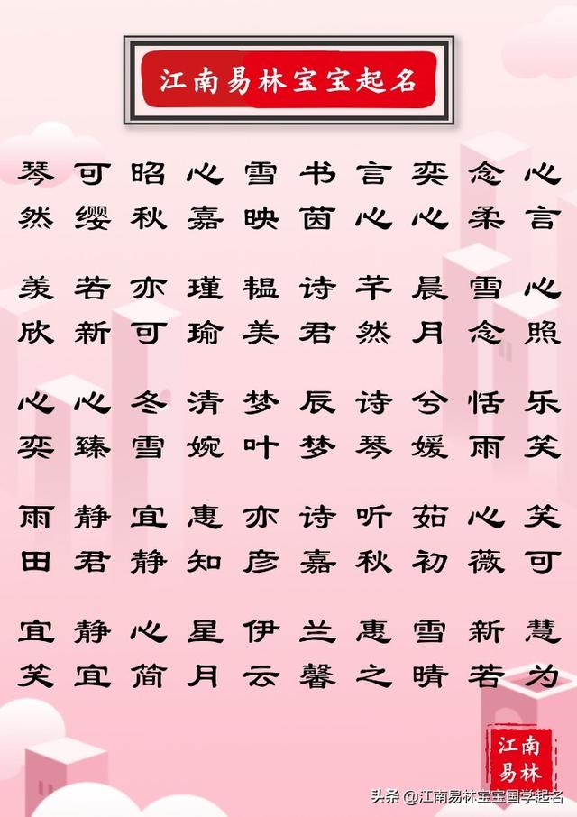 明眸皓齒、亭亭玉立，200個(gè)女孩唯美名字，讓人眼前一亮