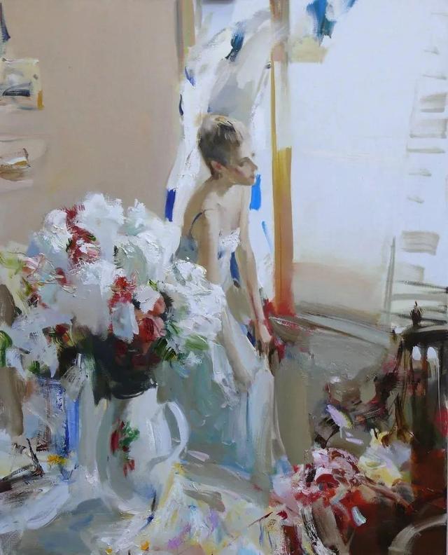 美女與綻放的鮮花——俄羅斯畫家Alexander Gorbikov個(gè)性油畫欣賞