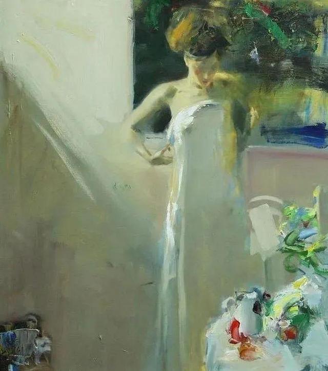 美女與綻放的鮮花——俄羅斯畫家Alexander Gorbikov個(gè)性油畫欣賞