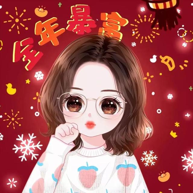 好運(yùn)滿滿的卡通女生微信頭像，換上更顯可愛喔