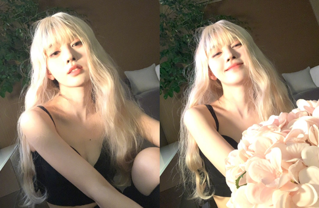 女星鞠婧祎罕曬性感照！穿緊身吊帶秀事業(yè)線，吐舌賣萌太俏皮