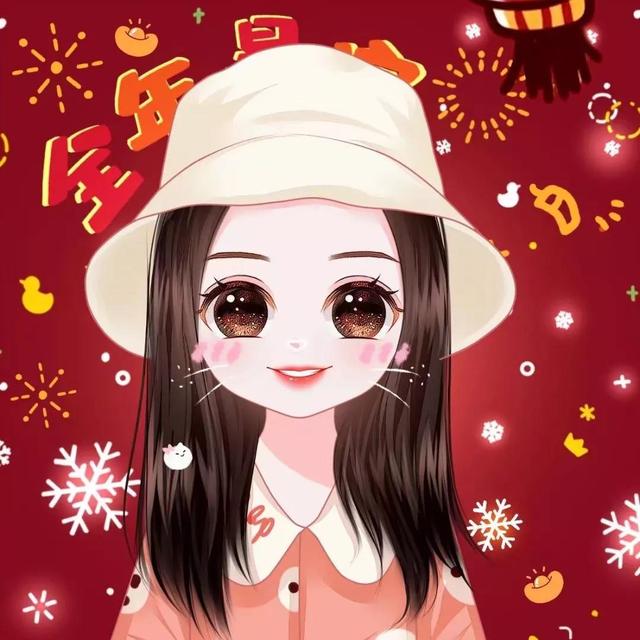 好運(yùn)滿滿的卡通女生微信頭像，換上更顯可愛喔