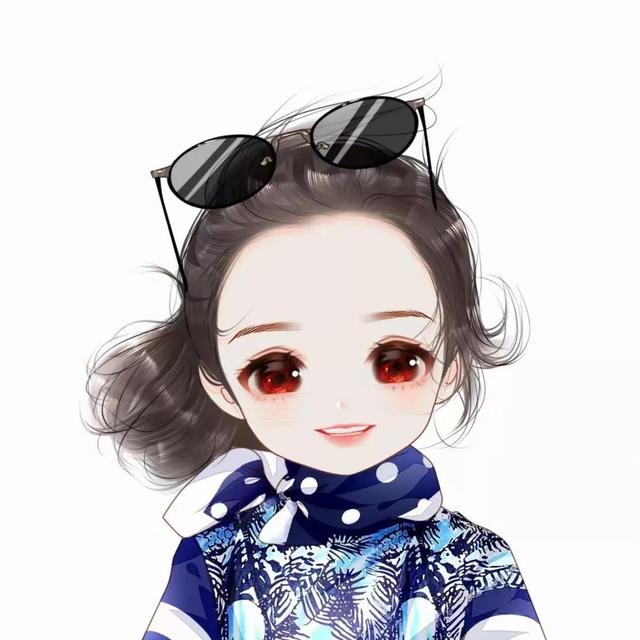 好運(yùn)滿滿的卡通女生微信頭像，換上更顯可愛喔
