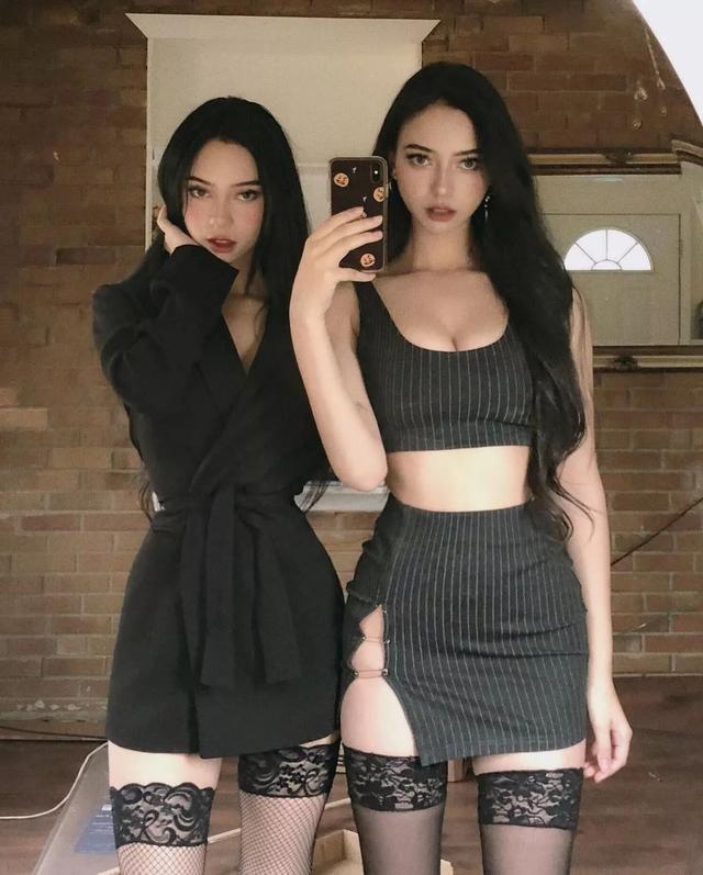 00后雙胞胎姐妹身材太惹火，收割千萬直男！網(wǎng)友：真心扛不住...