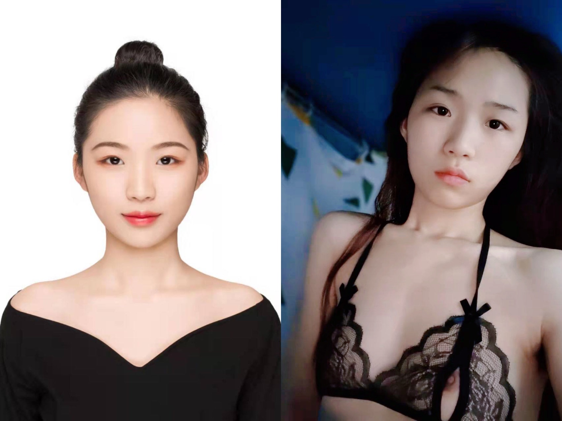 露臉反差婊，清純女神VS淫蕩母狗