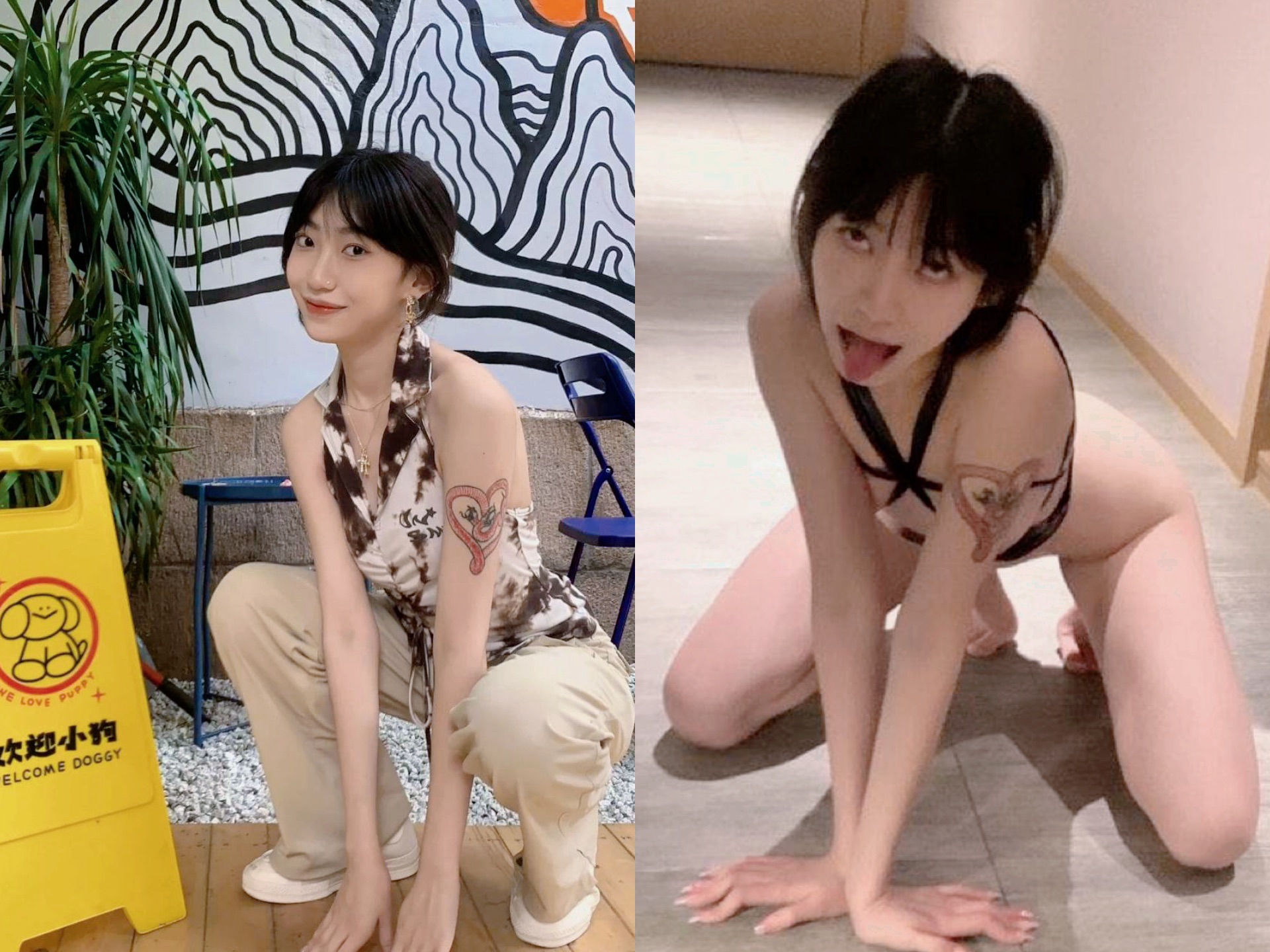 露臉反差婊，清純VS淫蕩