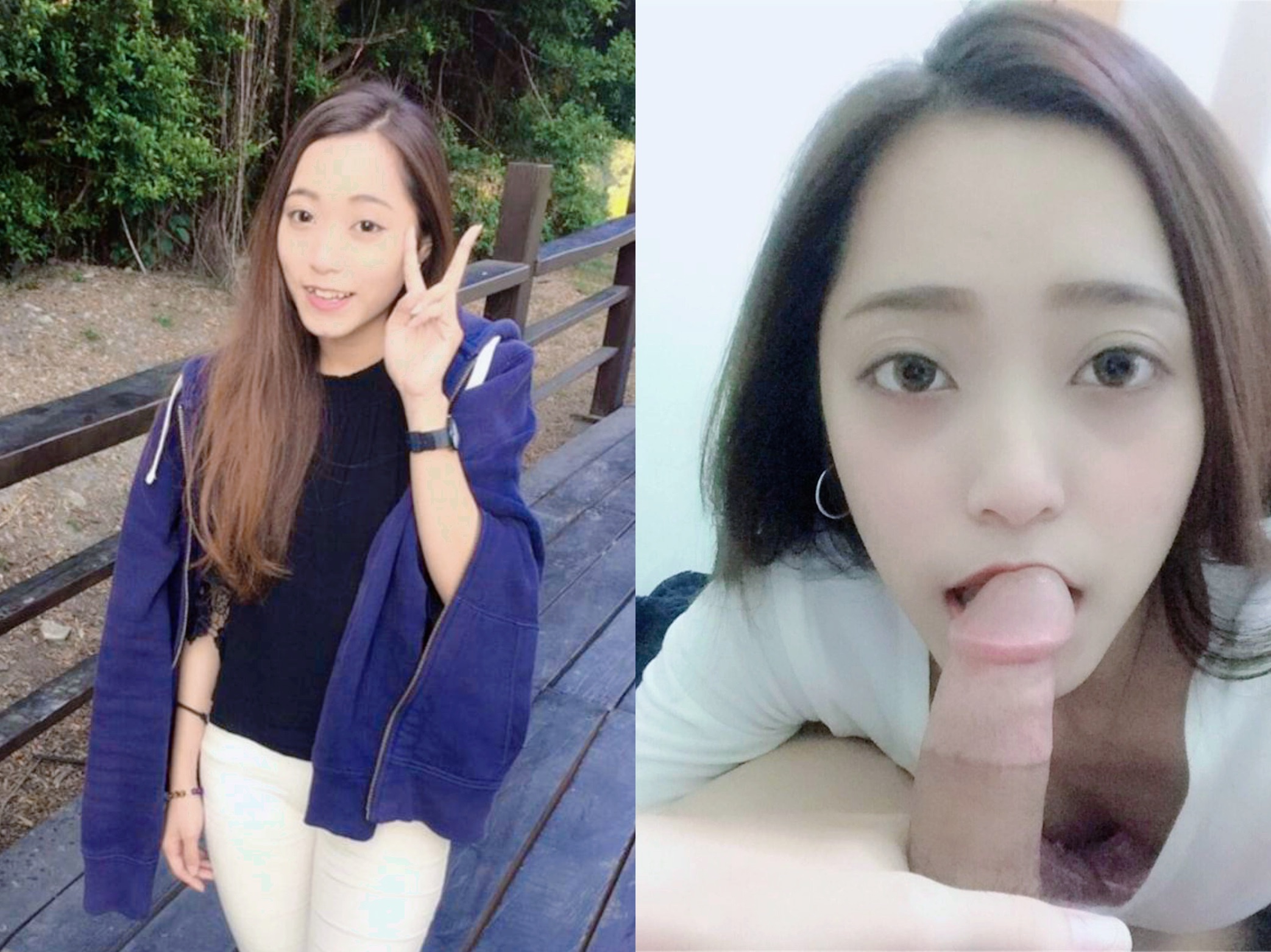 露臉反差婊，清純VS淫蕩