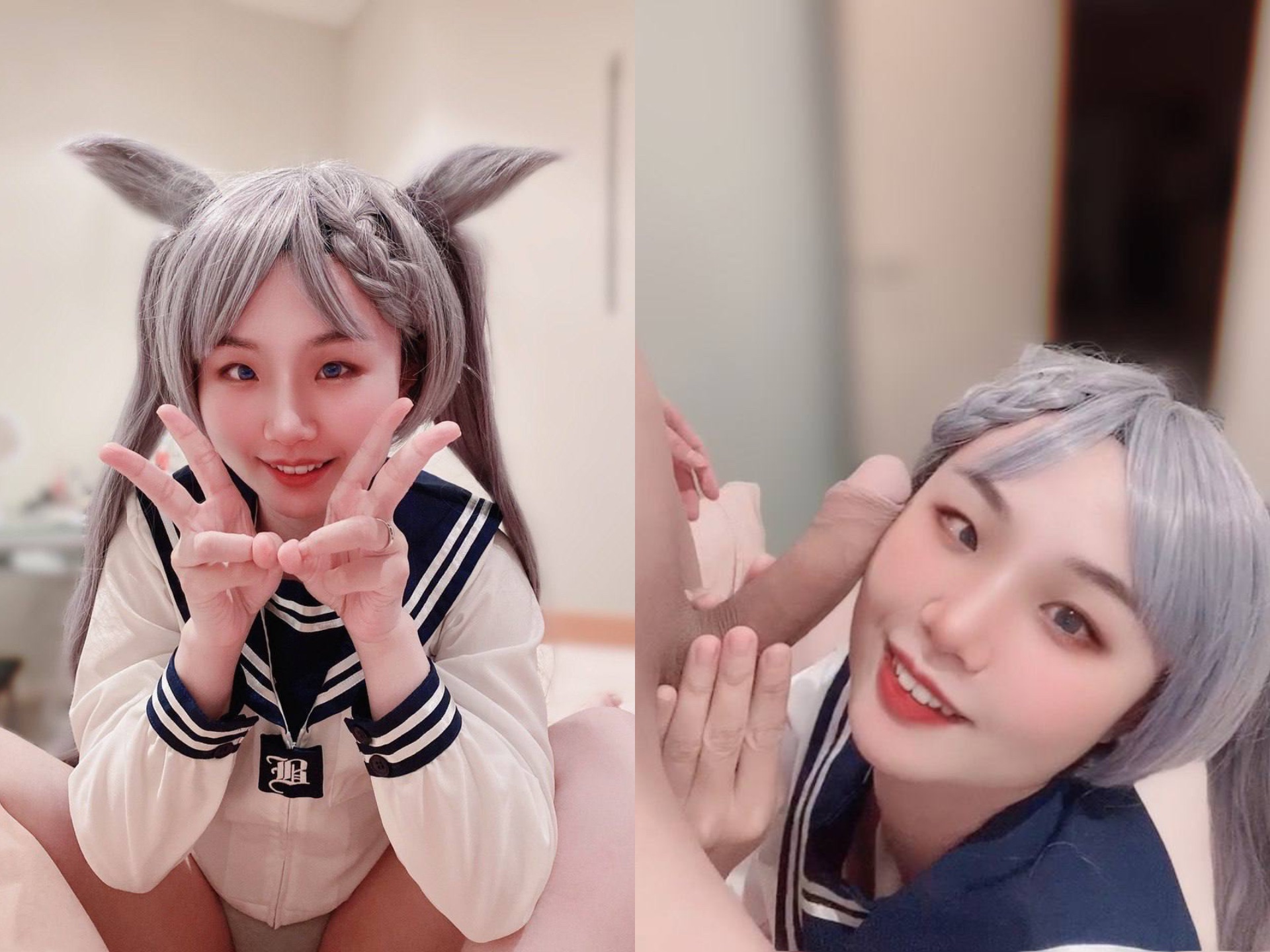 露臉?lè)床铈唬寮兩倥甐S淫蕩母狗