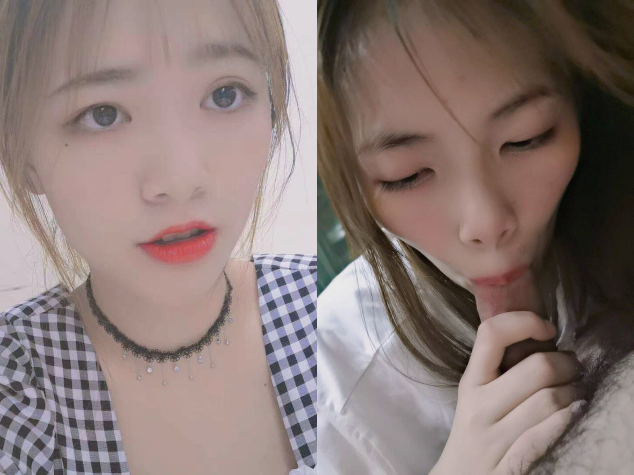 露臉?lè)床铈?，清純少女VS淫蕩母狗