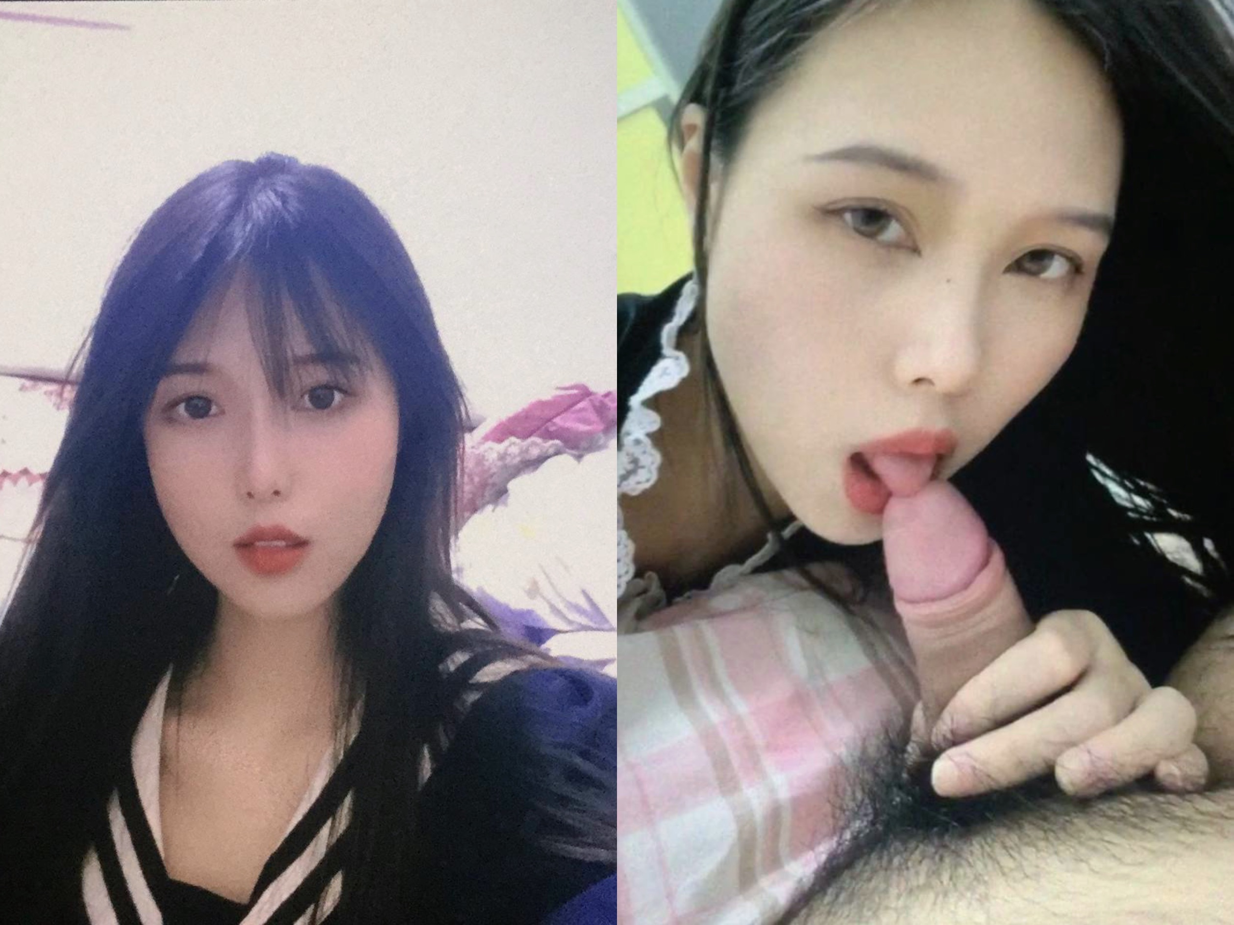 露臉?lè)床铈?，清純少女VS淫蕩母狗
