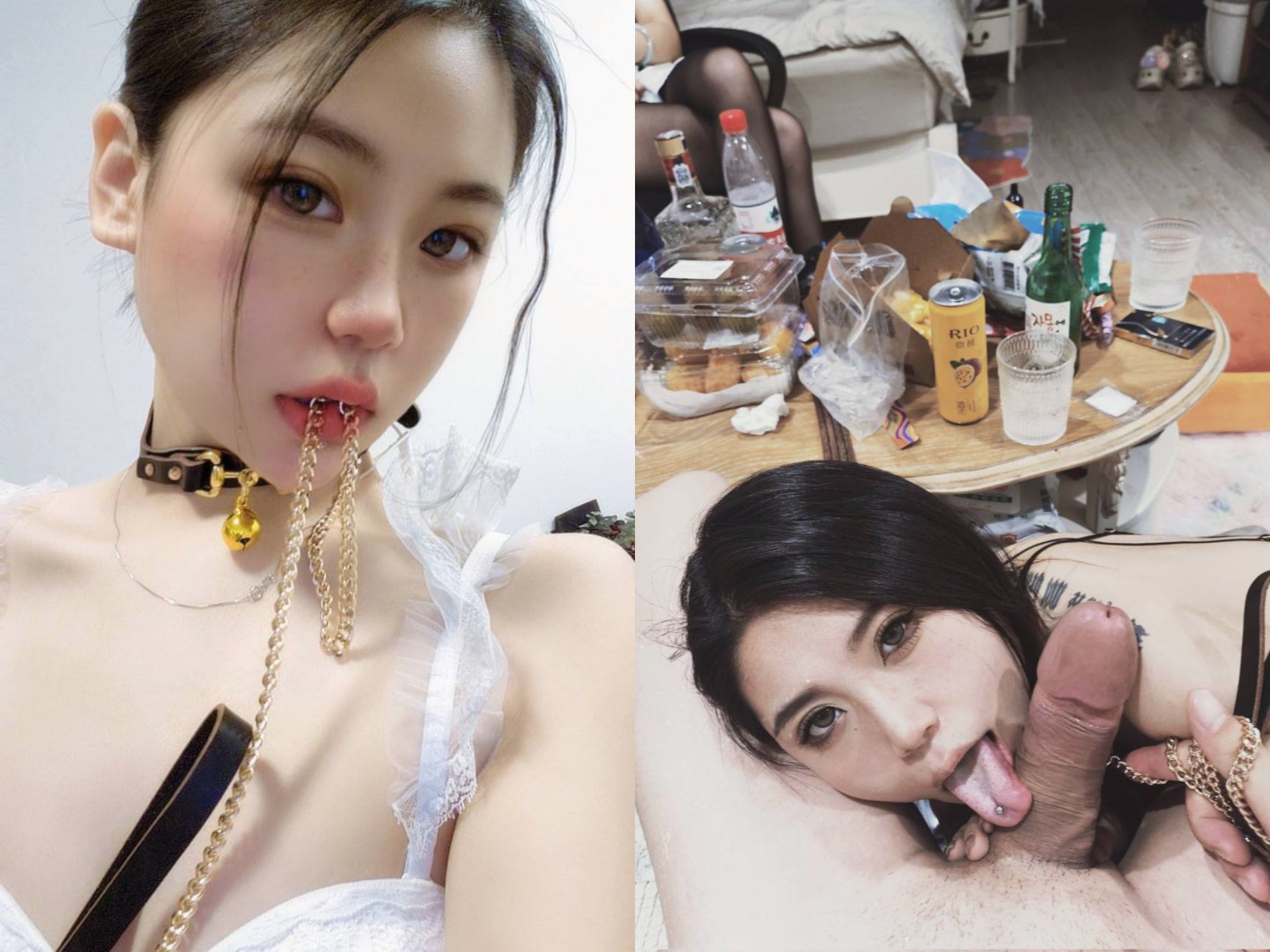 露臉?lè)床铈唬寮兩倥甐S淫蕩母狗