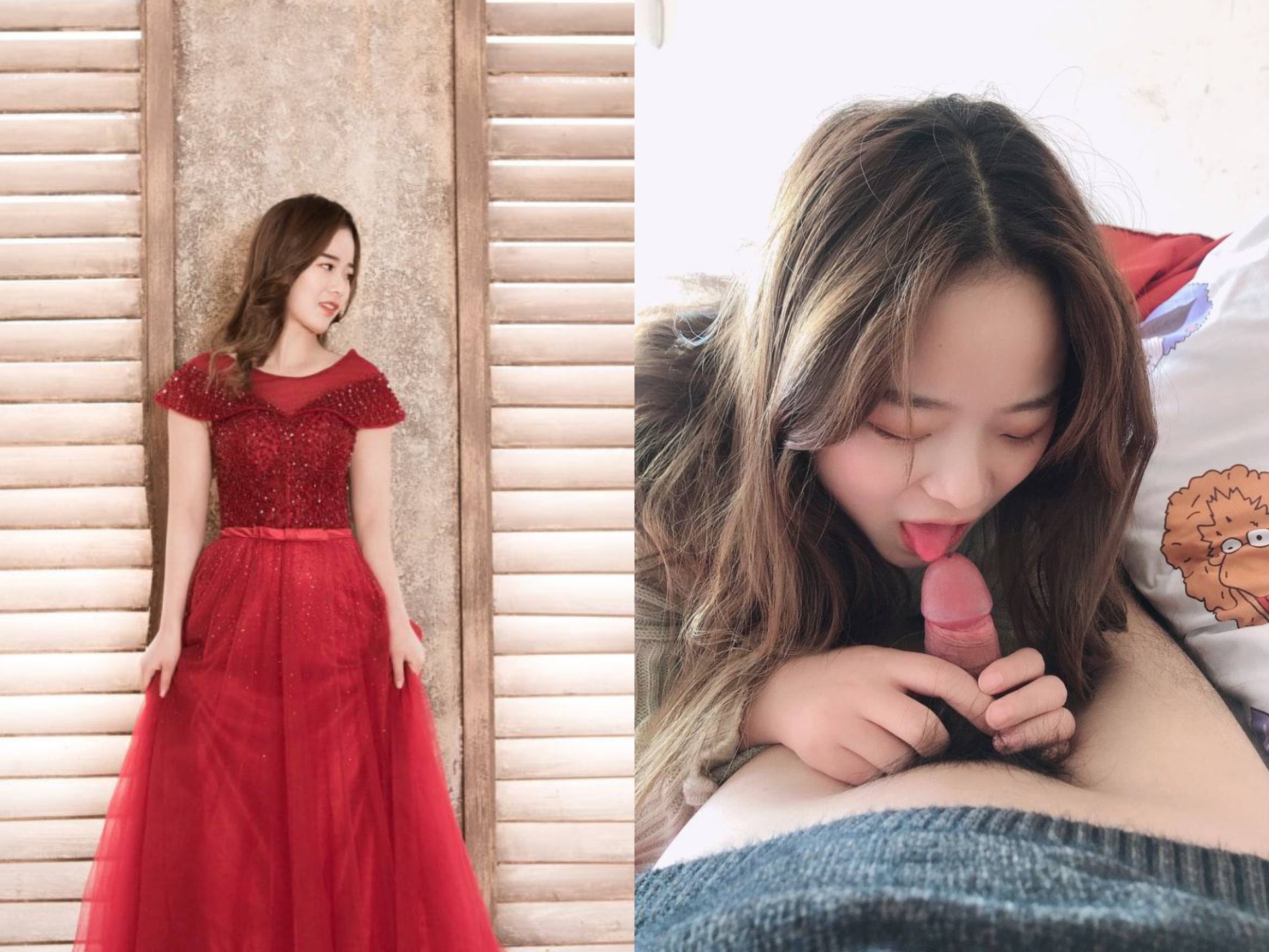 露臉?lè)床铈?，清純少女VS淫蕩母狗