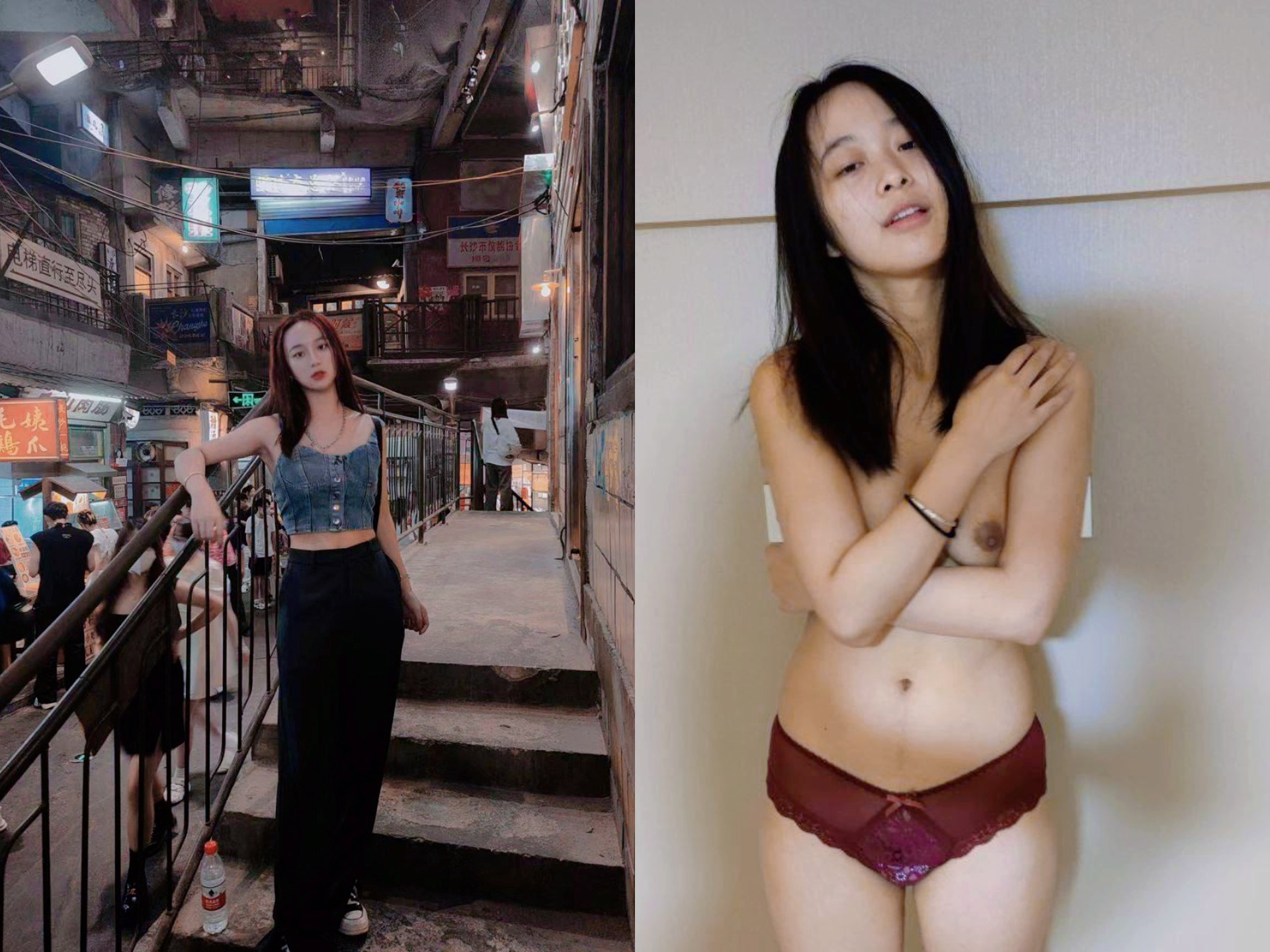［雙面女神］露臉反差婊，清純女神VS淫蕩母狗