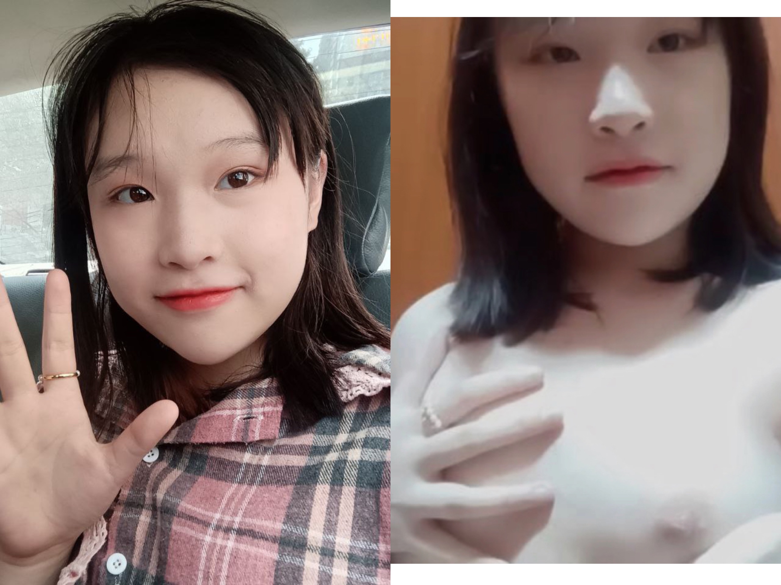 [騷美人]露臉反差婊，清純女神VS淫蕩母狗
