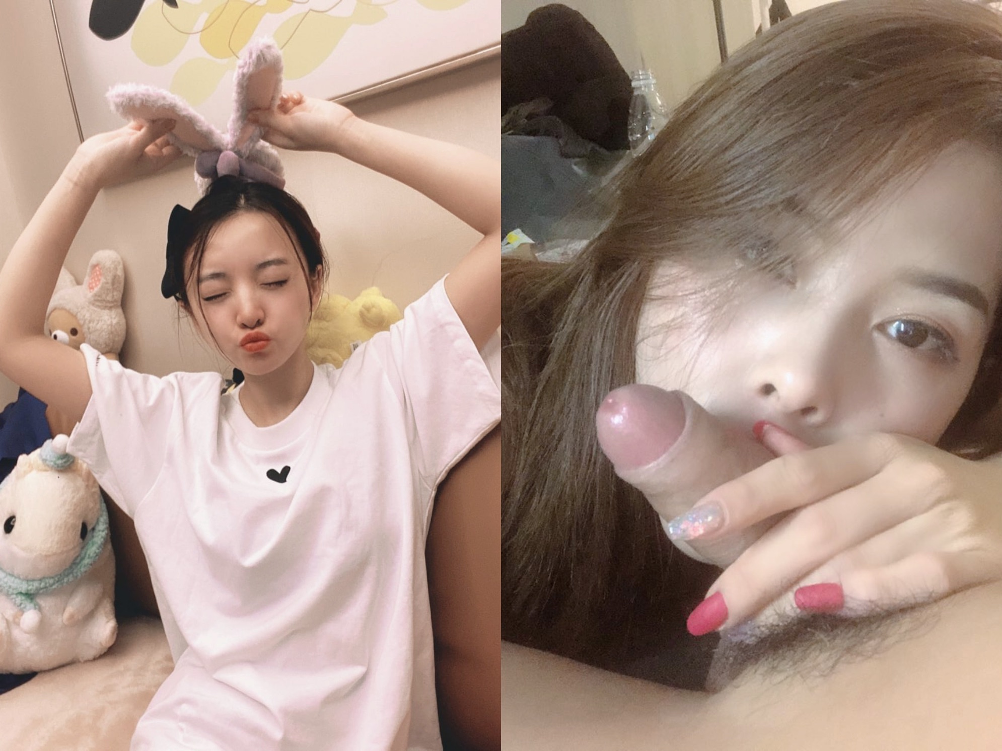 [騷美人]露臉反差婊，清純女神VS淫蕩母狗